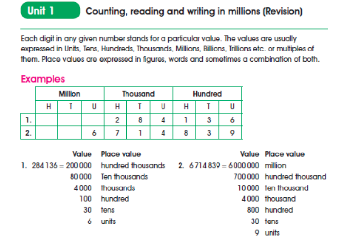 counting reading and writing counting reading and writing