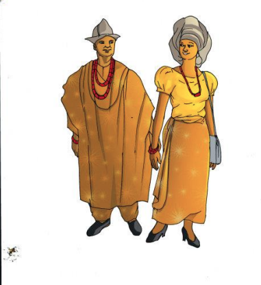 A marriage between an Urhobo man and a Nupe woman A marriage between an Urhobo man and a Nupe woman