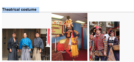 Theatrical costume Theatrical costume