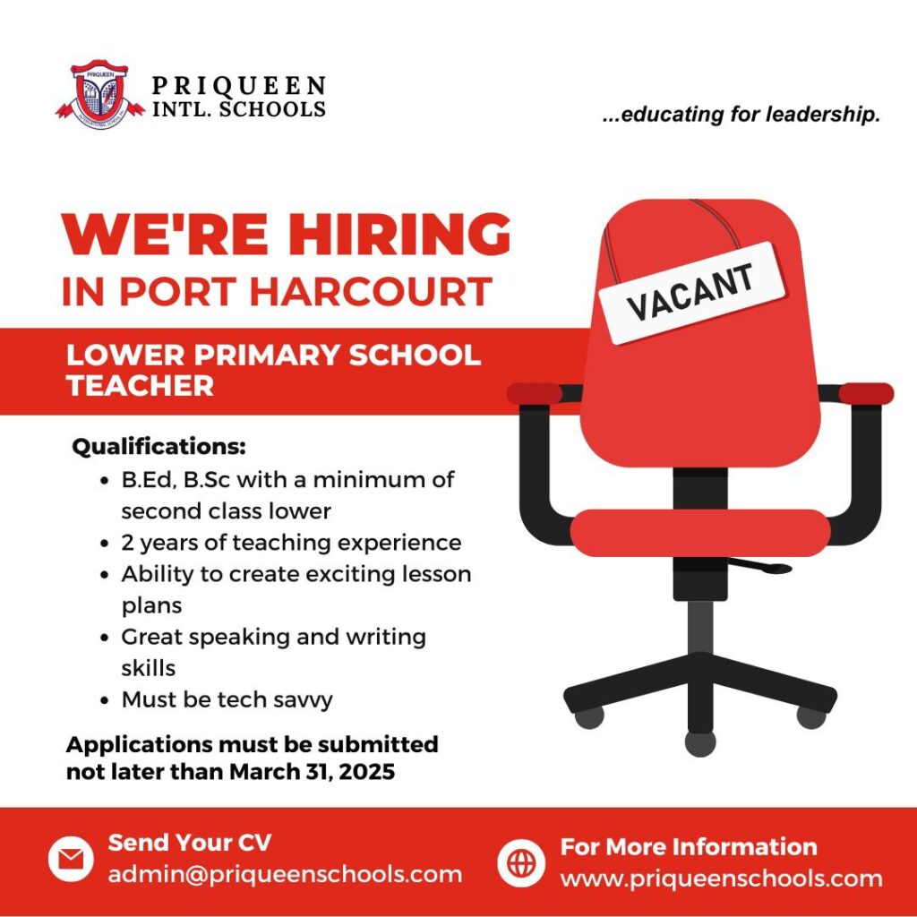 teaching jobs in portharcourt